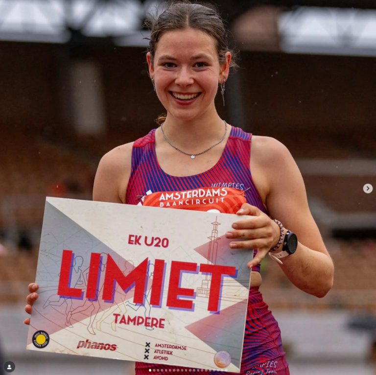 Sophie van Gurp naar het EK U20 in Finland ARV Achilles